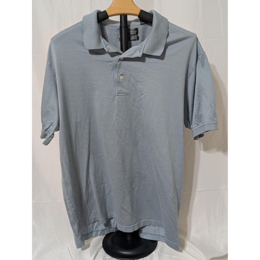 Daniel Cremieux Signature Collection Light Blue Mercerized Cotton Polo Mens L